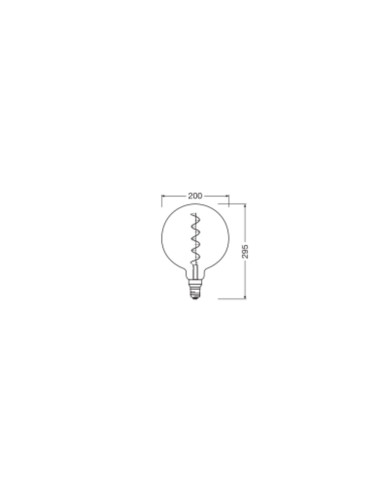 ŻARÓWKA LED 1906 VINTAGE LED SMOKE16 GLOB200 DIM 4,8W 1800K E27 150LM SFIL 