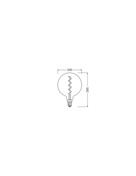 ŻARÓWKA LED 1906 VINTAGE LED SMOKE16 GLOB200 DIM 4,8W 1800K E27 150LM SFIL 