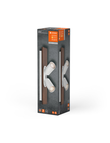 OPRAWA SUFITOWA LED DECOR SPOT MERCURY DIM 2X3.4W 2700K ciepła biała GU10 WT 