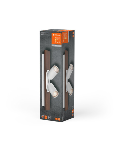 OPRAWA SUFITOWA LED DECOR SPOT MERCURY DIM 2X3.4W 2700K ciepła biała GU10 WT 