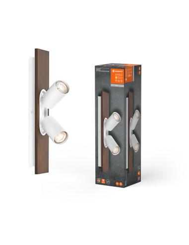 OPRAWA SUFITOWA LED DECOR SPOT MERCURY DIM 2X3.4W 2700K ciepła biała GU10 WT 