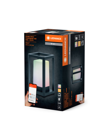 OPRAWA SMART OUTDOOR WIFI TABLE FRAME PB USB RGBW 
