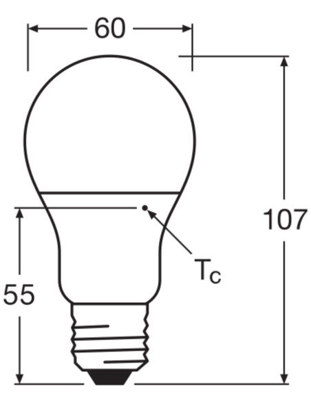 ŻARÓWKA LED STAR PCR CLA60 FR 8,5W 2700K ciepła biała E27 806LM RECYCLED PLASTIC 