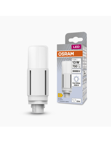 ŻARÓWKA LED DULUX D 13LED 5,5W 4000K neutralna biała VT EM & AC MAINS G24D-1 550LM 