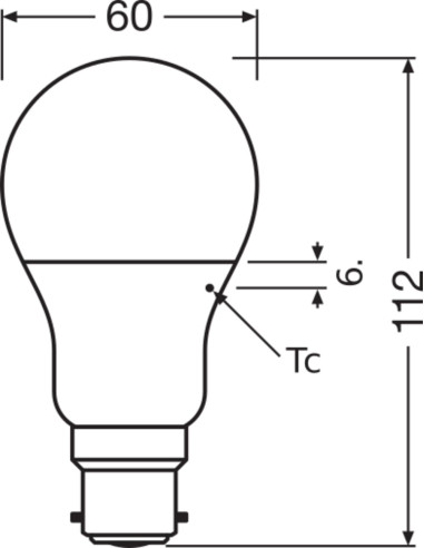 ŻARÓWKA LED 3-PAK LED BASE CLA60 8,5W 2700K ciepła biała B22 FR FS3 