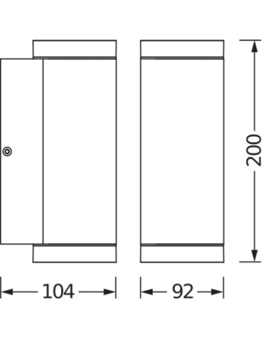 KINKIET ZEWNĘTRZNY ENDURA BEAM WALL UPDOWN GU10 IP44 ALU GY