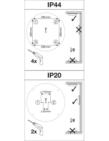 PLAFON SF CIRCULAR 500 42W/3000K 3500LM PS IP44 