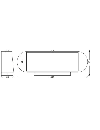 KINKIET ZEWNĘTRZNY SOLAR ENDURA STYLE OVAL WALL SENSOR 6W 4000K 540LM 