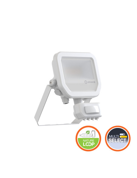 NAŚWIETLACZ FLOOD LED SENSOR 10 P 8W/6W 1100LM/780LM PS 3000K SY100 WT IP65 GEN4 