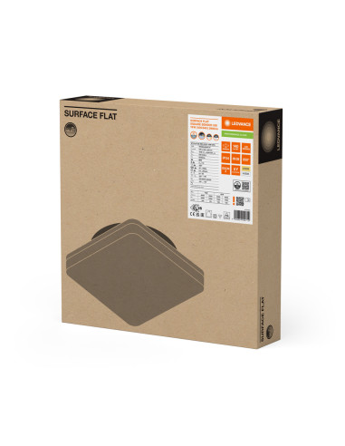 PLAFON LED SURFACE FLAT SQUARE SENSOR 330 P 19W CPS 