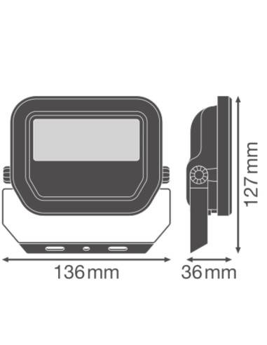 NAŚWIETLACZ FLOOD LED 10 P 8W/6W 1200LM/850LM PS 6500K SY100 WT IP66 GEN4 