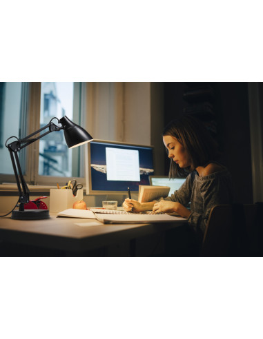 LAMPKA BIURKOWA OFFICE LINE DESK PEAR E27 BLACK 