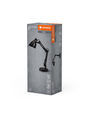 LAMPKA BIURKOWA OFFICE LINE DESK PEAR E27 BLACK 