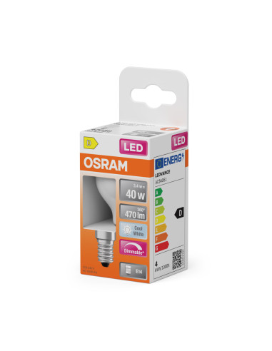 ŻARÓWKA LED SUPERSTAR RF CLP40 DIM 3,4W 2700K ciepła biała E14 GL FR 470LM 
