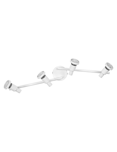 OPRAWA SUFITOWA PUNKTOWA LED SPOT GU10 4X3,4W 2700K ciepła biała DIM 920LM 230V BIAŁA 
