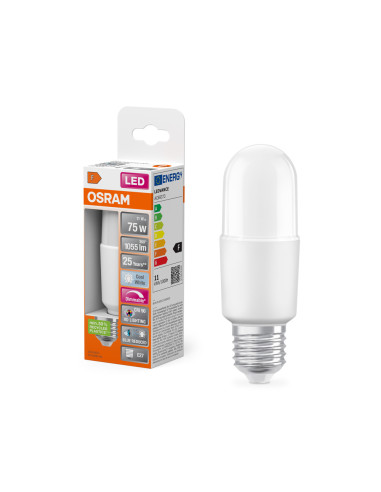 ŻARÓWKA LED SUPERSTAR PLUS STICK 75D 11W 4000K neutralna ciepła  1000LM FR E27 