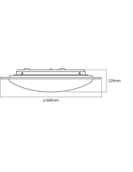 PLAFON LED ORBIS SPARKLE 560 32W REMOTE-CCT 