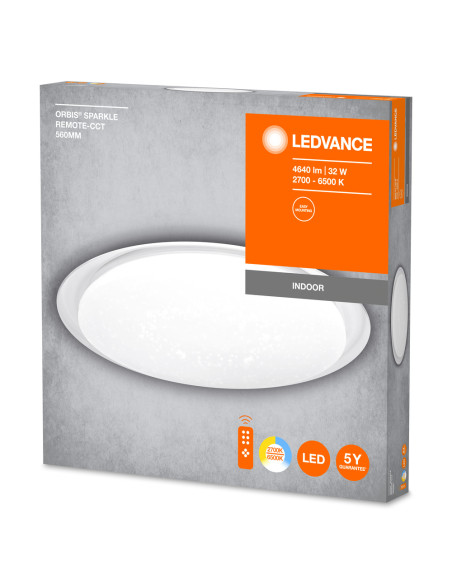 PLAFON LED ORBIS SPARKLE 560 32W REMOTE-CCT 