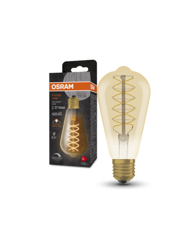 ŻARÓWKA LED 1906 VINTAGE LED EDISON GOLD37 DIM 4,8W/2200K 420LM E27 SFIL 