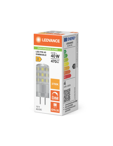 ŻARÓWKA LED P SPECIAL LED PIN40 CL DIM 3.8W 2700K ciepła biała GY6.35 12V 470LM 