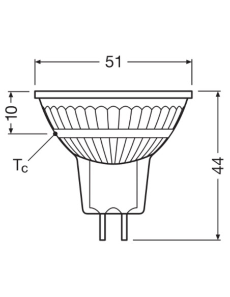 ŻARÓWKA LED S SPOT MR16 GL 35 36° DIM 5,3W 2700K ciepła biała CRI90 GU5.3 12V 345LM 