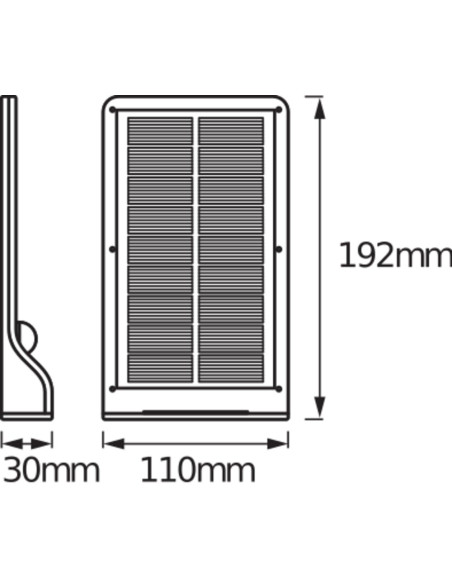 LAMPA ZEWNĘTRZNA SOLAR DOORLED 3W Z CZUJNIKIEM RUCHU I ZMIERZCHU PANEL SŁONECZNY SILVER 