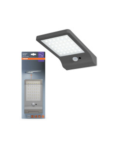 LAMPA ZEWNĘTRZNA SOLAR DOORLED 3W Z CZUJNIKIEM RUCHU I ZMIERZCHU PANEL SŁONECZNY SILVER 