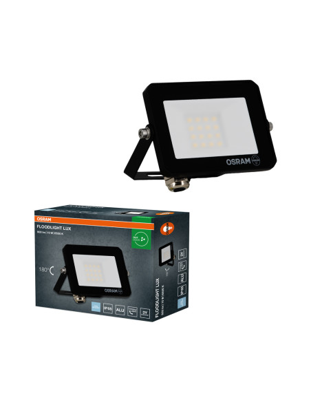 NAŚWIETLACZ FLOOD LED LUX 10W 6500K 900LM BK IP65 3Y 