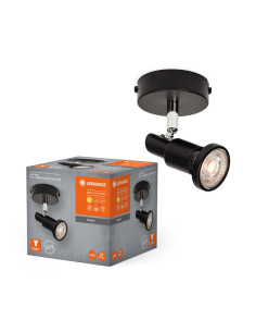 OPRAWA SUFITOWA PUNKTOWA LED SPOT GU10 1X3,4W 2700K ciepła biała DIM 230LM 230V CZARNA 