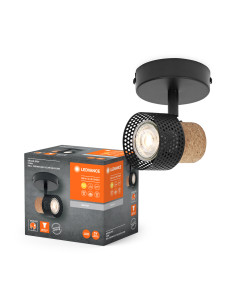 KINKIET LED DECOR SPOT CORK DIM 1X3.4W 2700K ciepła biała GU10 BK 