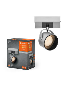 KINKIET LED DECOR SPOT JUPITER 130MM 5.8W 3000K ciepła biała SILVER 1 SPOT 