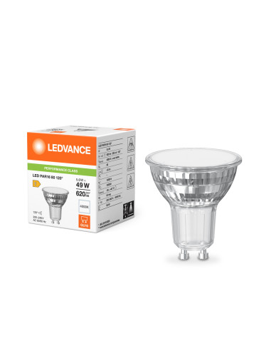 ŻARÓWKA LED P SPOT PAR16 GL 80 49 120° 5,6W 4000K neutralna biała GU10 620LM 