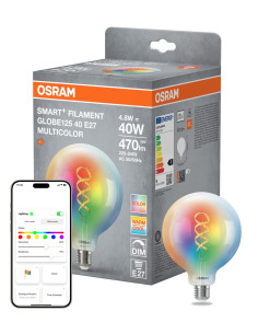 ŻARÓWKA LED SMART+ MATTER G125 40 4.8W 827...865 FIL MULTICOLOR E27 RGBW