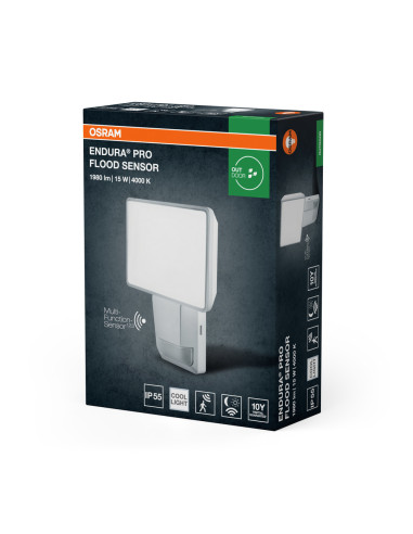 NAŚWIETLACZ ENDURA PRO FLOOD SENSOR 15W 4000K neutralna biała 1500LM WT IP55 