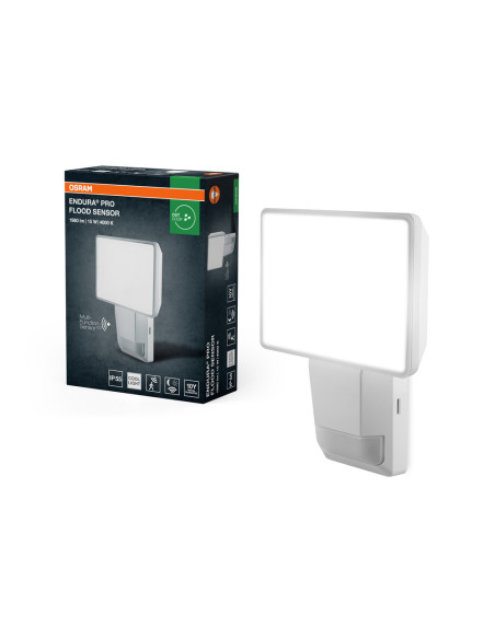 NAŚWIETLACZ ENDURA PRO FLOOD SENSOR 15W 4000K neutralna biała 1500LM WT IP55 