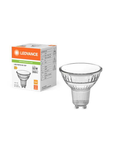ŻARÓWKA LED P SPOT PAR16 GL 50 30 120° 3,1W 2700K ciepła biała GU10 350LM 