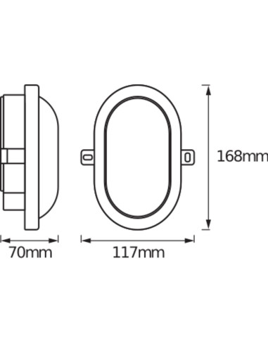 OPRAWA LED BULKHEAD 6W 4000K 420LM WT 