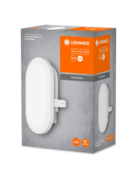 OPRAWA LED BULKHEAD 6W 4000K 420LM WT 