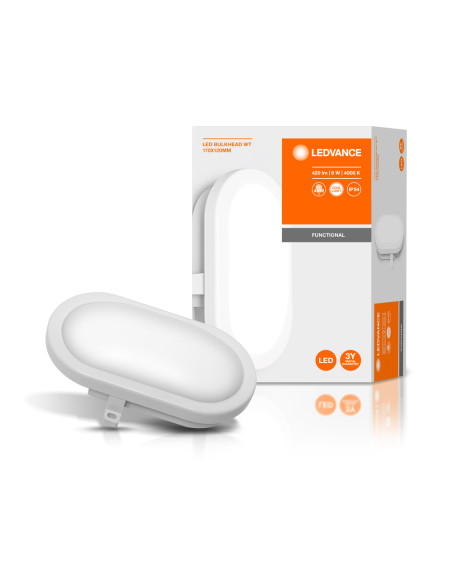 OPRAWA LED BULKHEAD 6W 4000K 420LM WT 