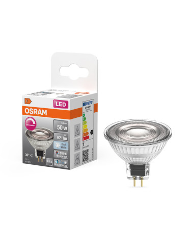 ŻARÓWKA LED SUPERSTAR PLUS MR16 50 DIM 6,8W 4000K neutralna biała 621LM 36° 12V CRI90 GU5.3 