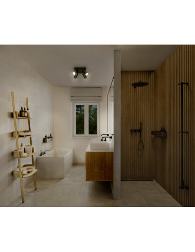 OPRAWA SUFITOWA LED SPOT OCTAGON PLATE DIM 4X3.4W 2700K ciepła biała GU10 BK 