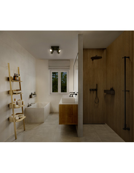 OPRAWA SUFITOWA LED SPOT OCTAGON PLATE DIM 4X3.4W 2700K ciepła biała GU10 BK 