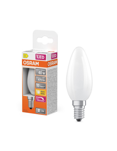  ŻARÓWKA LED SUPERSTAR RF CLB40 DIM 3,4W 2700K ciepła biała  E14  470LM 