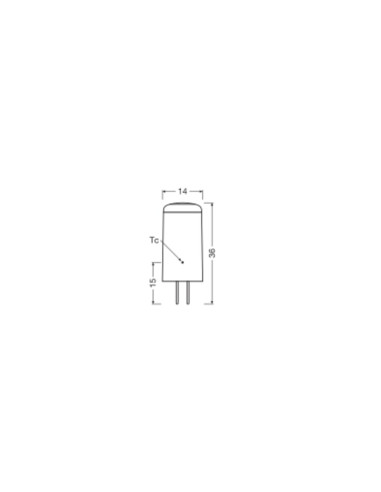 ŻARÓWKA LED PIN28 CL 2,2W 2700K ciepła biała 320° 300LM 12V G4 