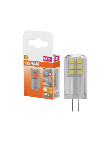 ŻARÓWKA LED PIN28 CL 2,2W 2700K ciepła biała 320° 300LM 12V G4 