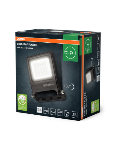 NAŚWIETLACZ ENDURA FLOOD 10W 4000K neutralna biała 1050LM PCR DG