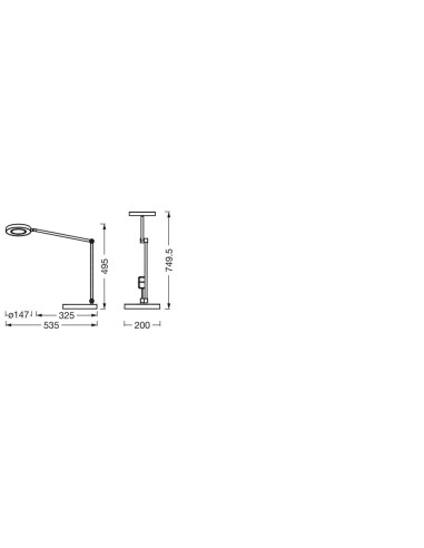OPRAWA SUNHOME PANAN DESK DISC 20W 600LM  BLACK 