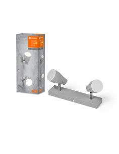 OPRAWA SUFITOWA PUNKTOWA LED SPOT PEAR 2X4.3W 2700K ciepła biała GU10 GREY 