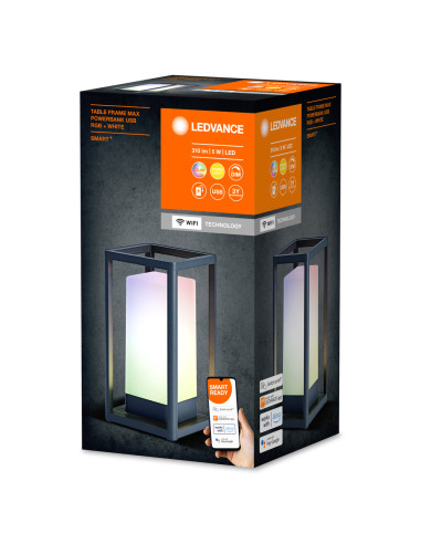 OPRAWA SMART OUTDOOR WIFI TABLE FRAME MAX PB USB RGBW 