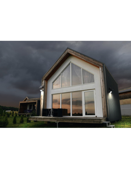 NAŚWIETLACZ ENDURA FLOOD SPLIT SOLAR SENSOR RC 30W 4000K neutralna biała 4500LM BK 